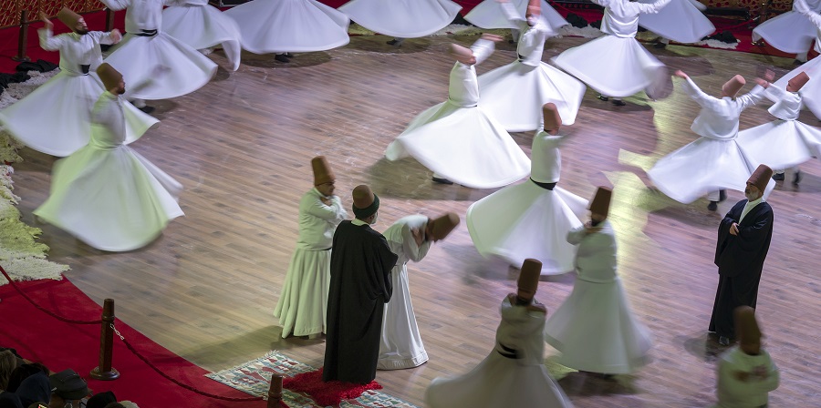 Uşşak Mevlevî Âyin-i Şerîfi Meydan gördü.